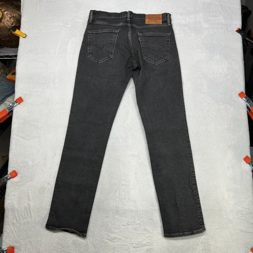 Levi's 511 Jeans Men's Blue Denim Stretch Mid Rise Slim Straight Zip Fly - 31X31